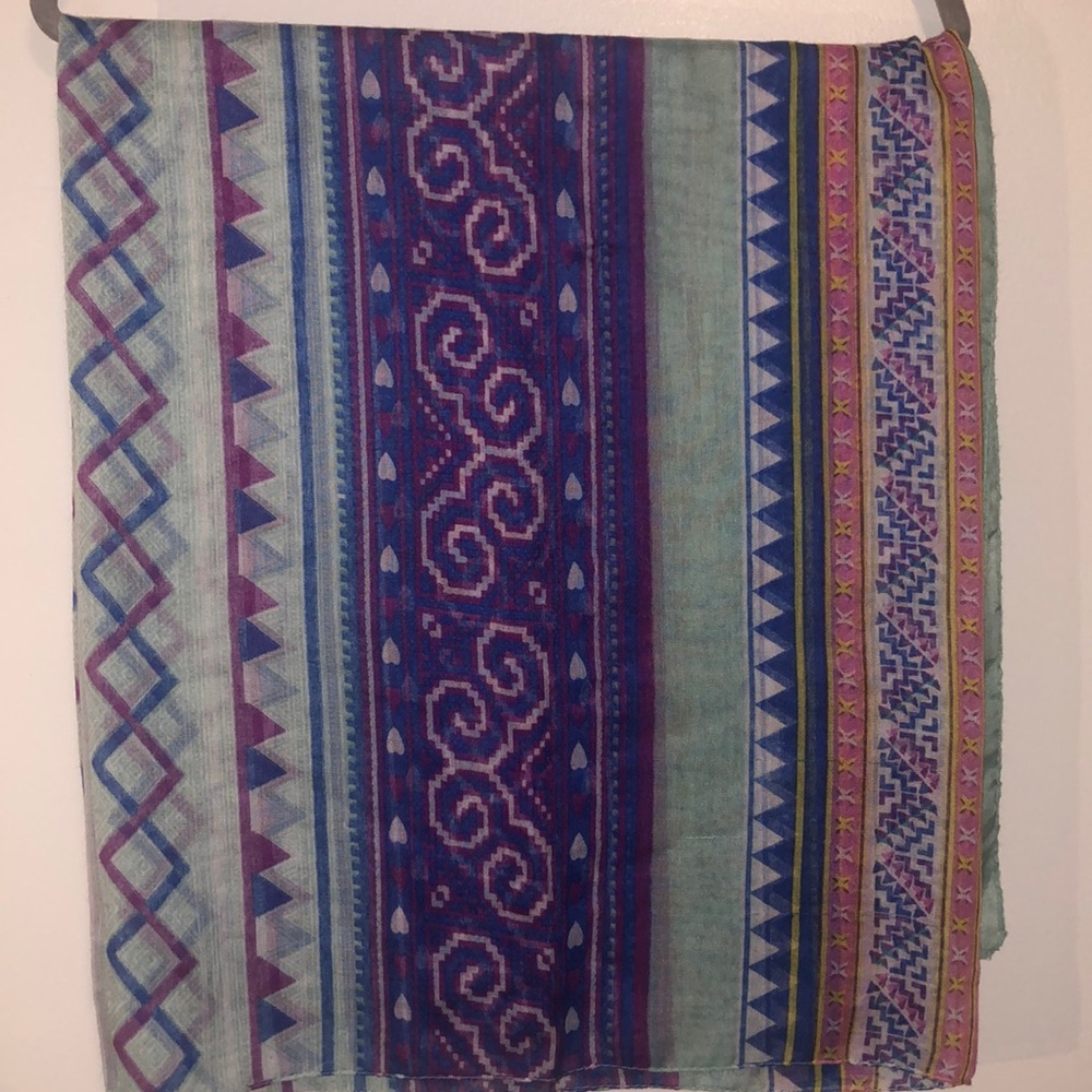 Beautiful, colorful Tiny Devotions scarf